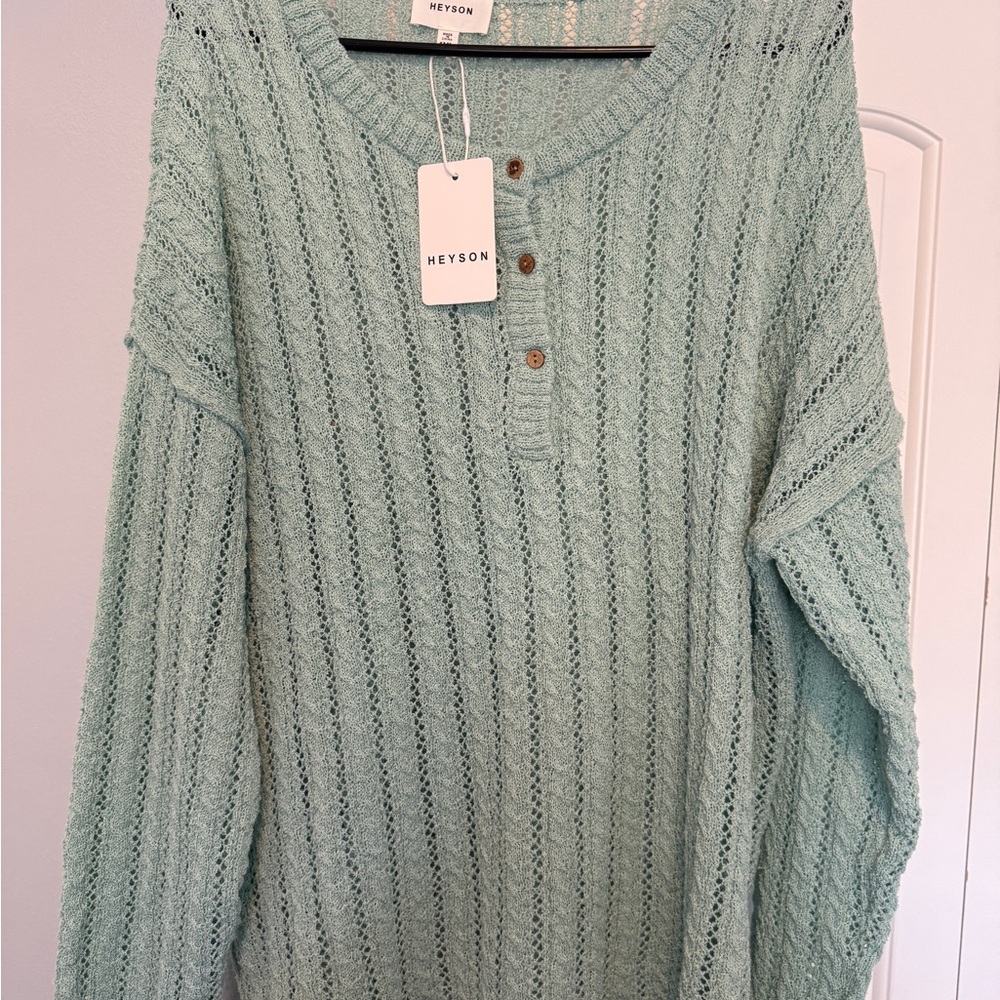 Heyson Mint Green Women's Sweater